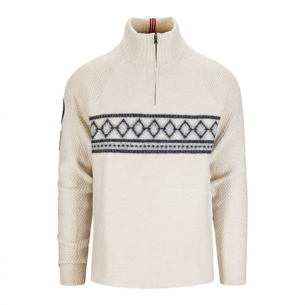 NEW AMUNDSEN men's boiled ski sweater in oatmeal